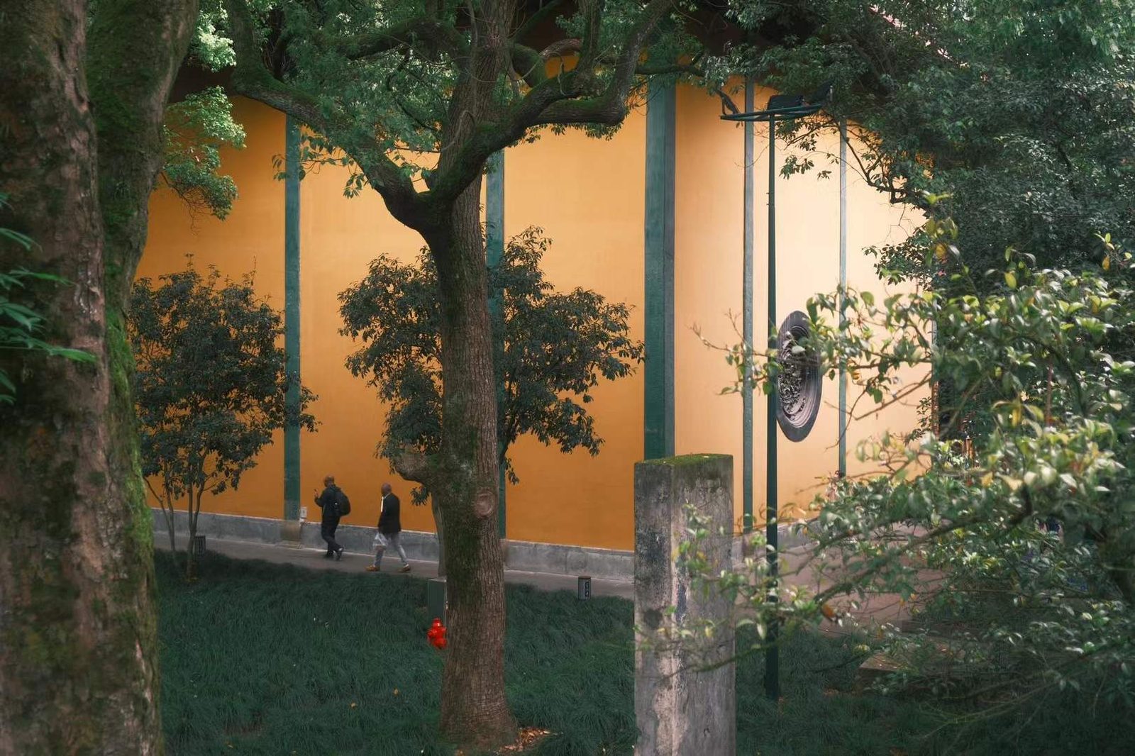 Temple yellow wall