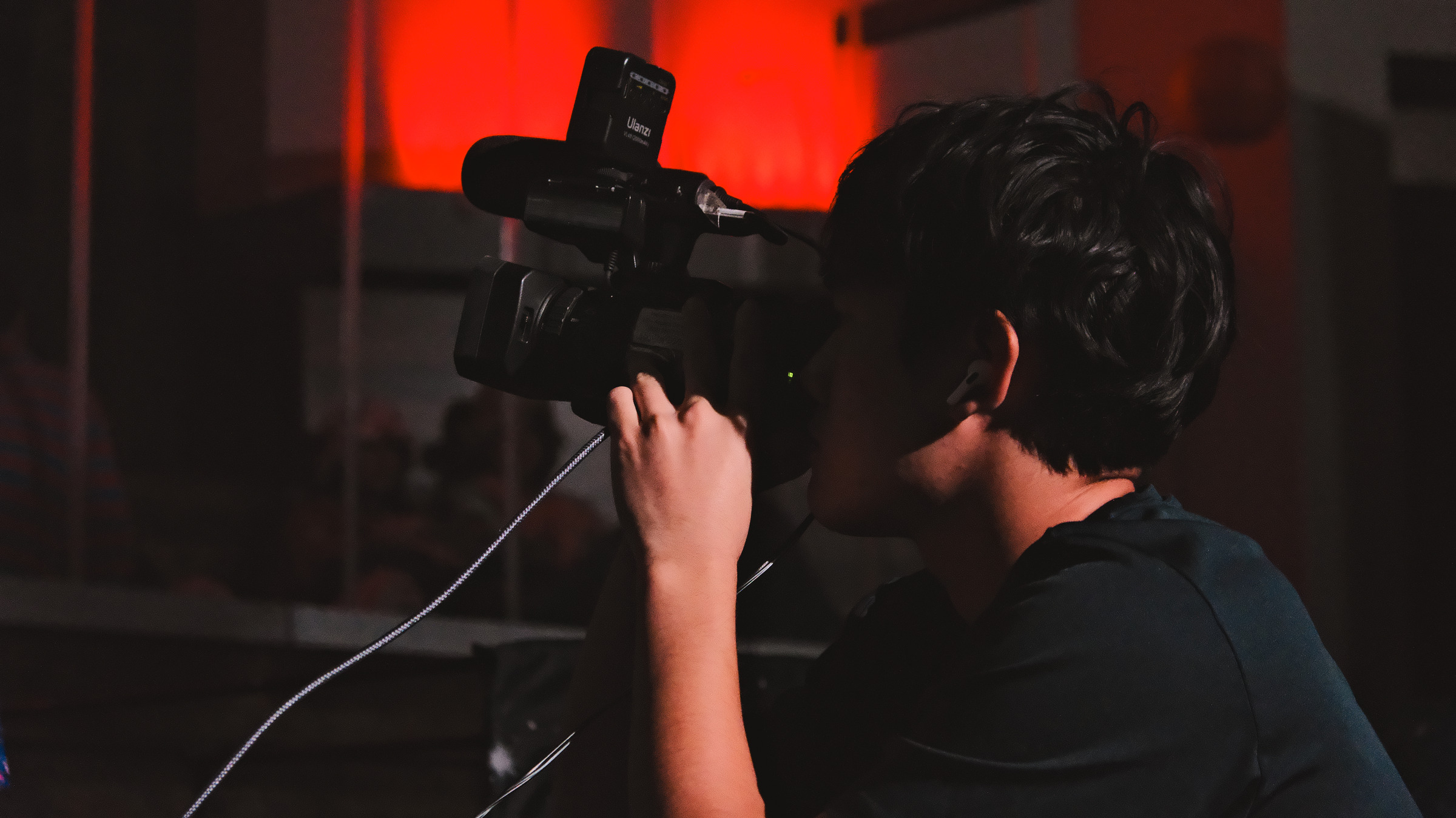 Camera operator at the shoot
