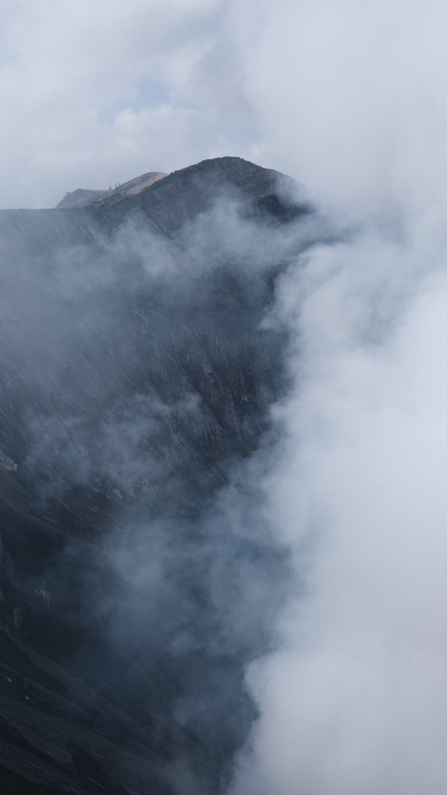 Bromo crater smoke