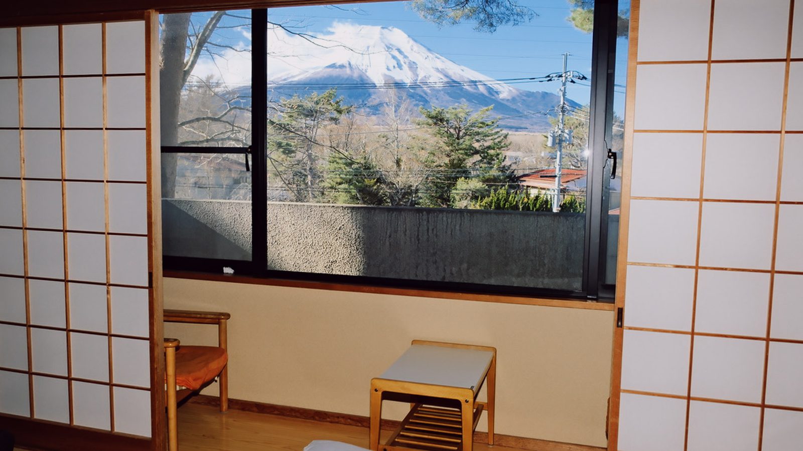 Fuji Through Trees