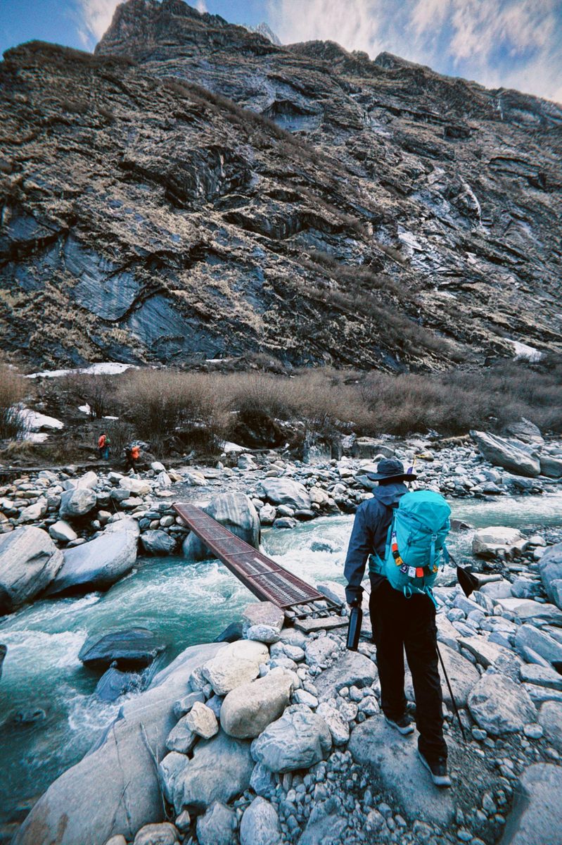 River bridge and cliff, ABC
