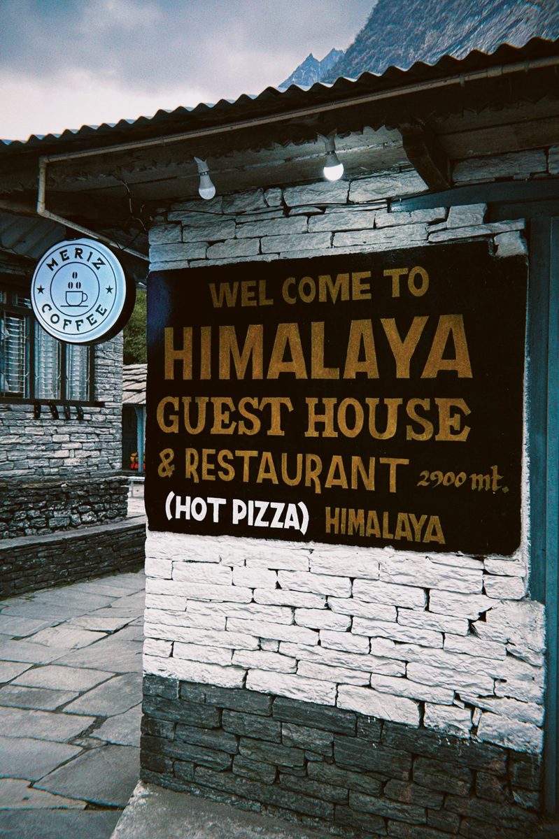 Himalaya Guest House sign
