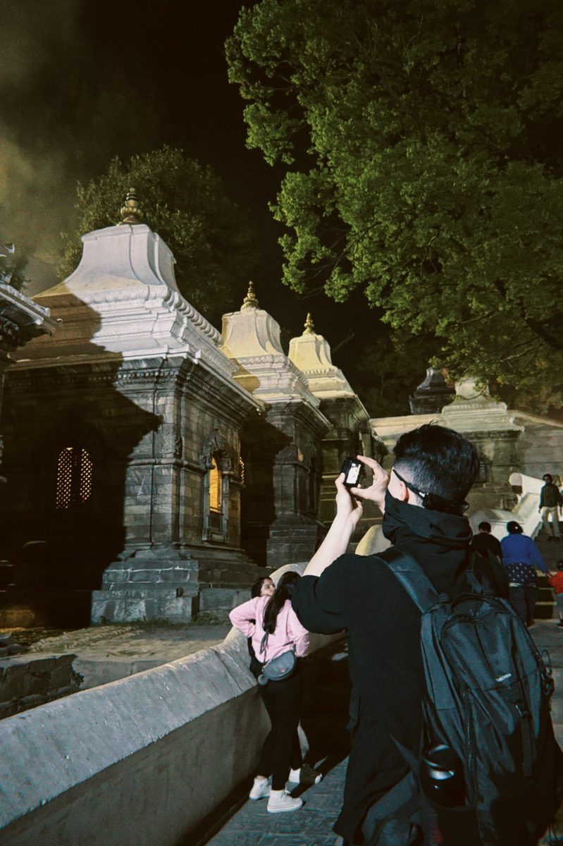 Pashupatinath temple at night