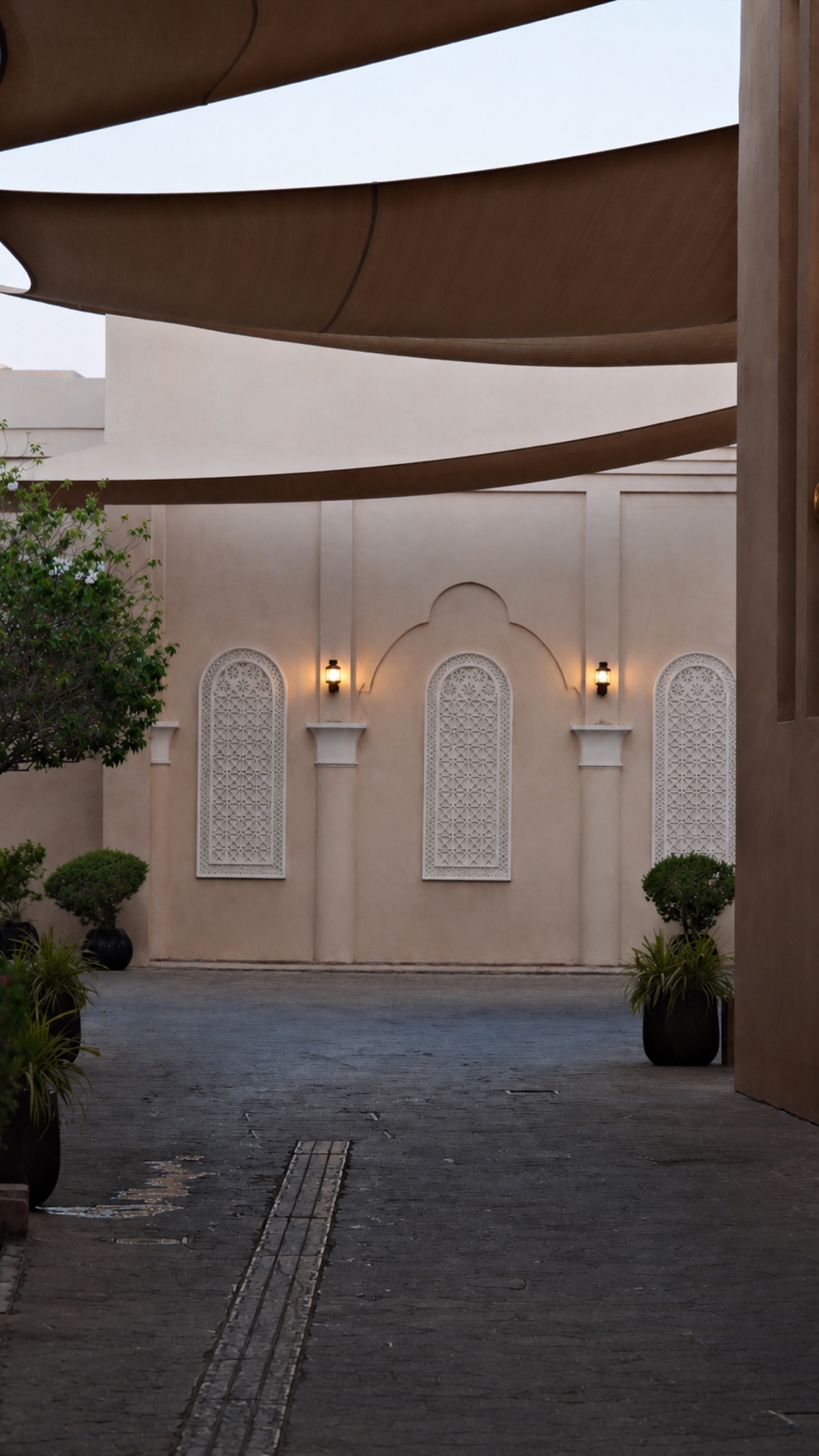 Courtyard arches