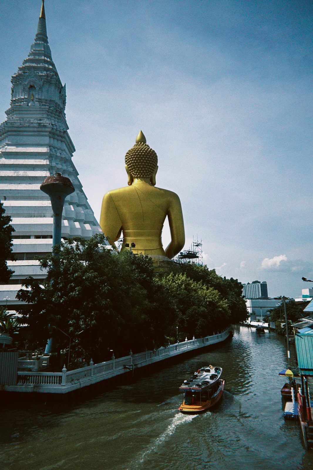 Buddha overlooking canal
