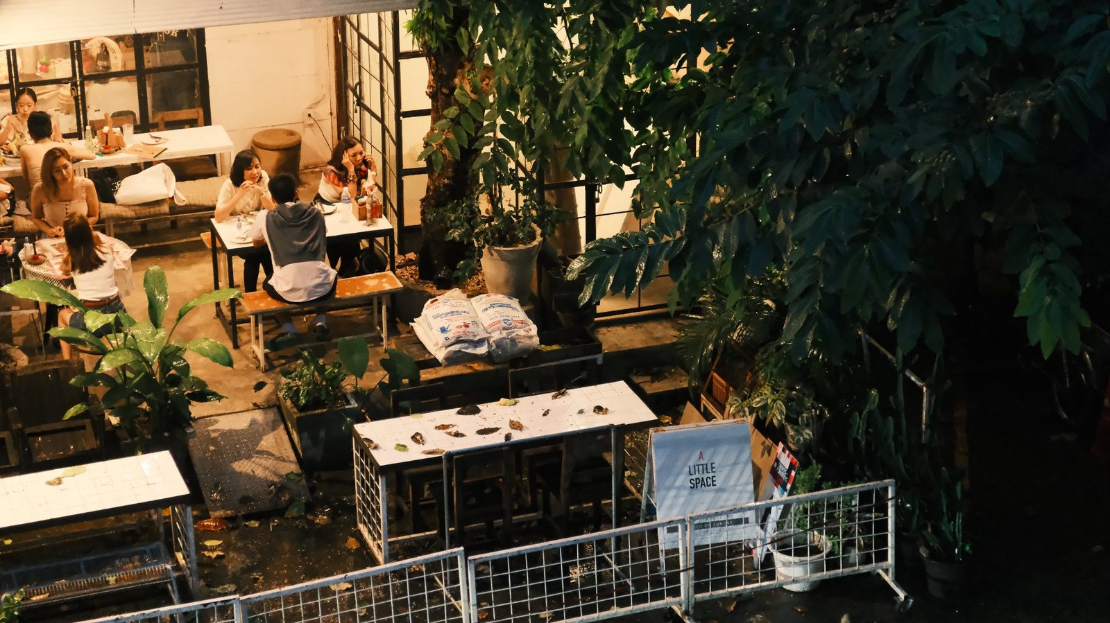 Cafe from above