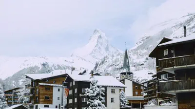 The Matterhorn above Zermatt, Switzerland