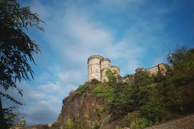 Edinburgh Castle on Castle Rock in the United Kingdom