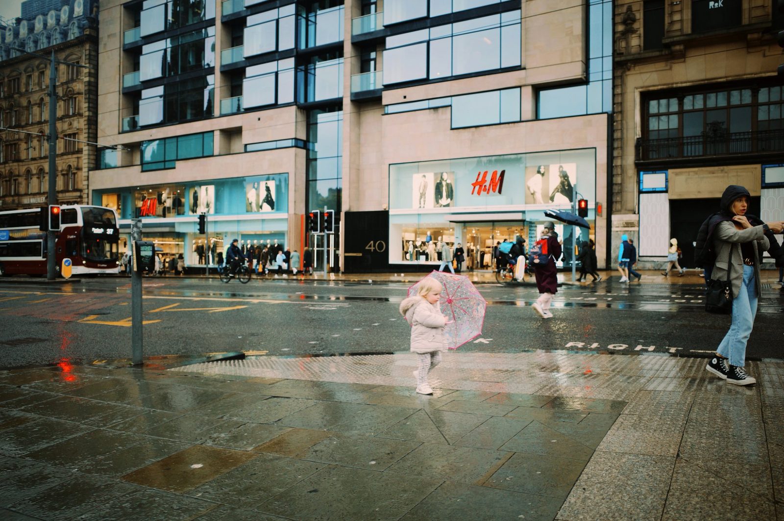 Child with umbrella