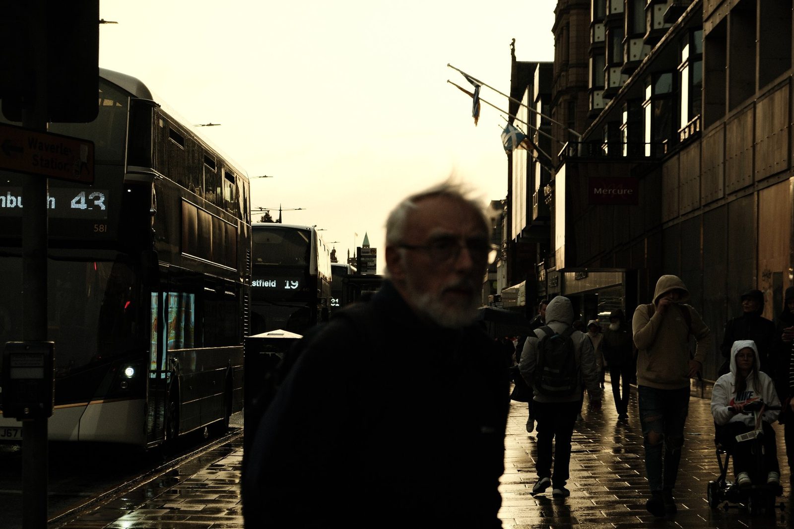 Princes Street golden hour