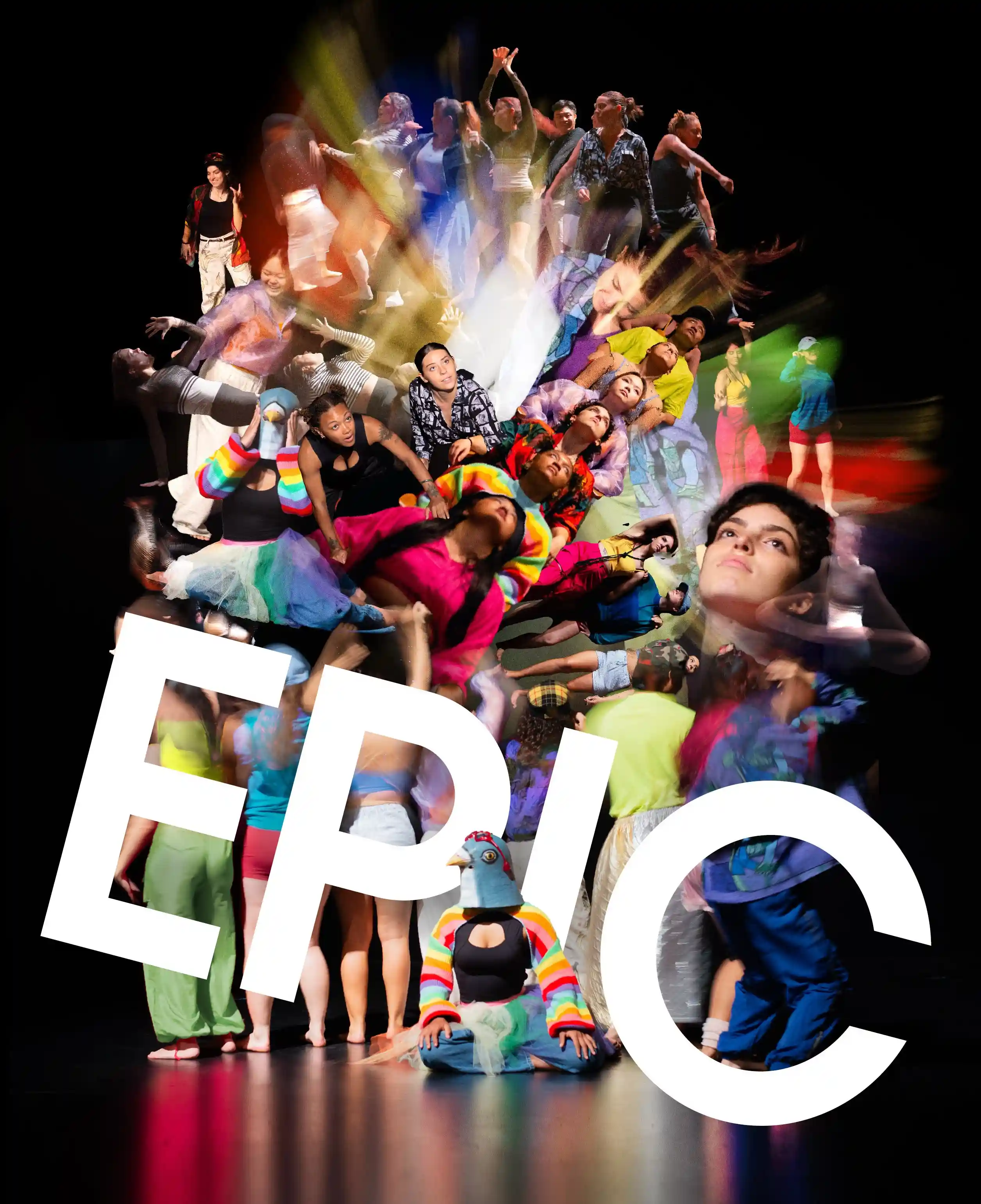 Official EPIC promotional artwork featuring the dance ensemble
